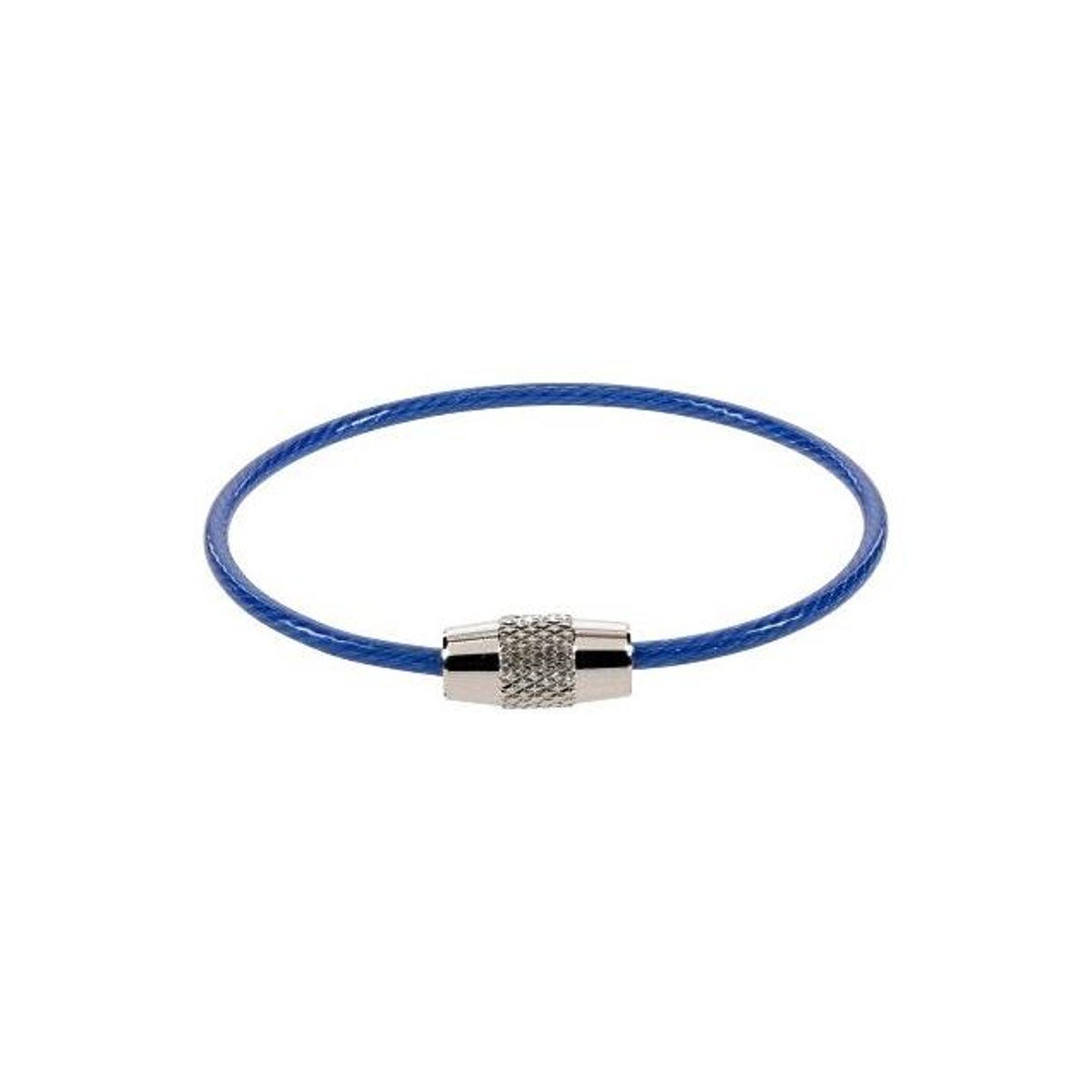 Hillman 6 In. Assorted Colors Cable Key Ring with Lock - photo 4