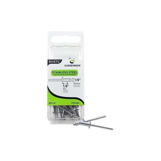 Surebonder Short Stainless-Steel Rivets (25-Pack) Surebonder Short Stainless-Steel Rivets (25-Pack)