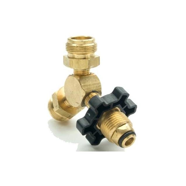 MR. HEATER Male LP Cylinder Y Adapter with Handwheel