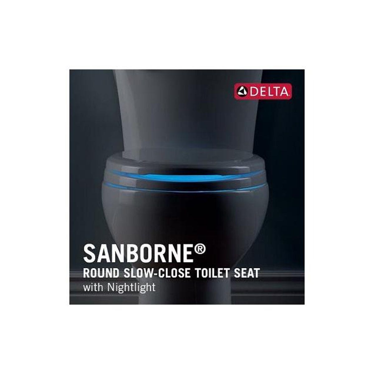Delta Night Light Slow-Close Round Toilet Seat - photo 2