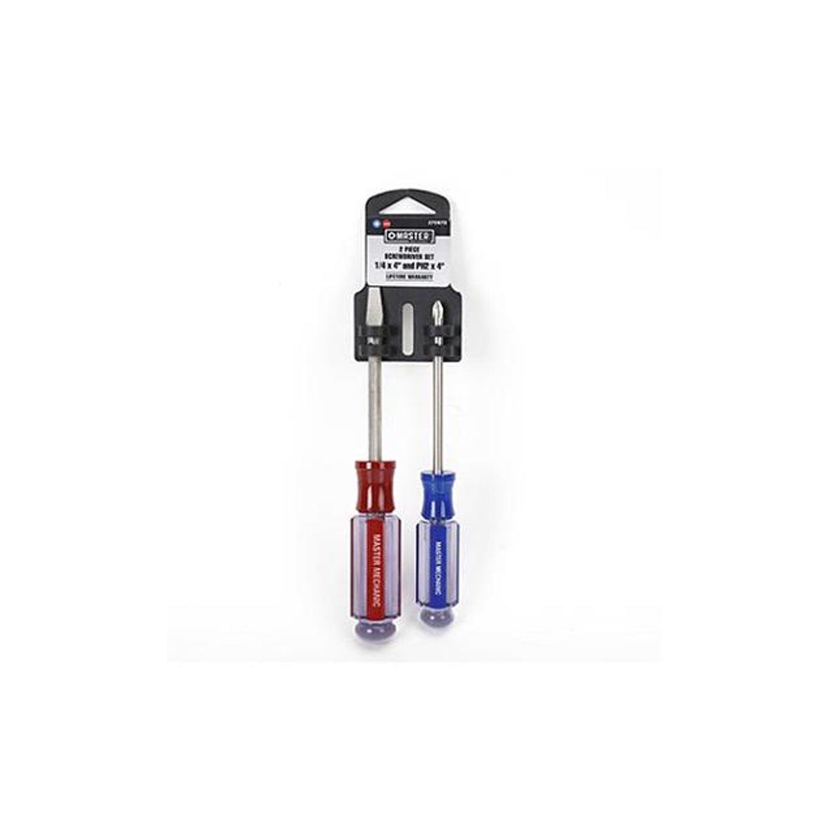Master Mechanic Acetate Screwdriver Set (2-Piece)