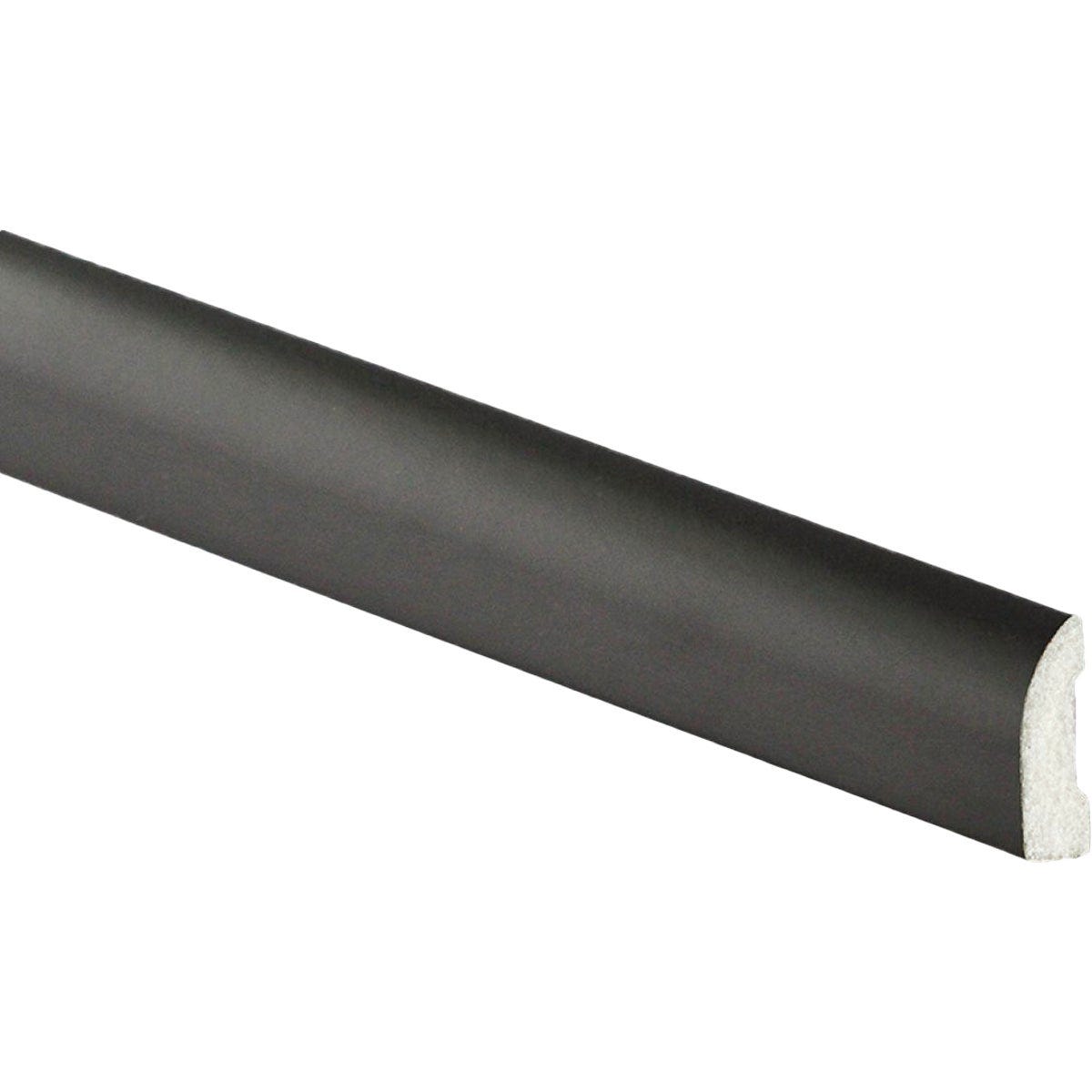 Inteplast Building Products 1-1/4 In. W. x 3/8 In. H x 7 Ft. L. Black Polystyrene Stop Moulding
