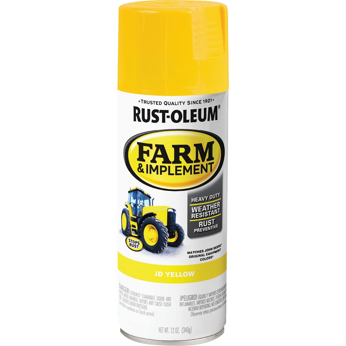 Rust-Oleum 12 Oz. JD Yellow Farm & Implement Spray Paint - photo 2 Rust-Oleum 12 Oz. JD Yellow Farm & Implement Spray Paint - photo 2