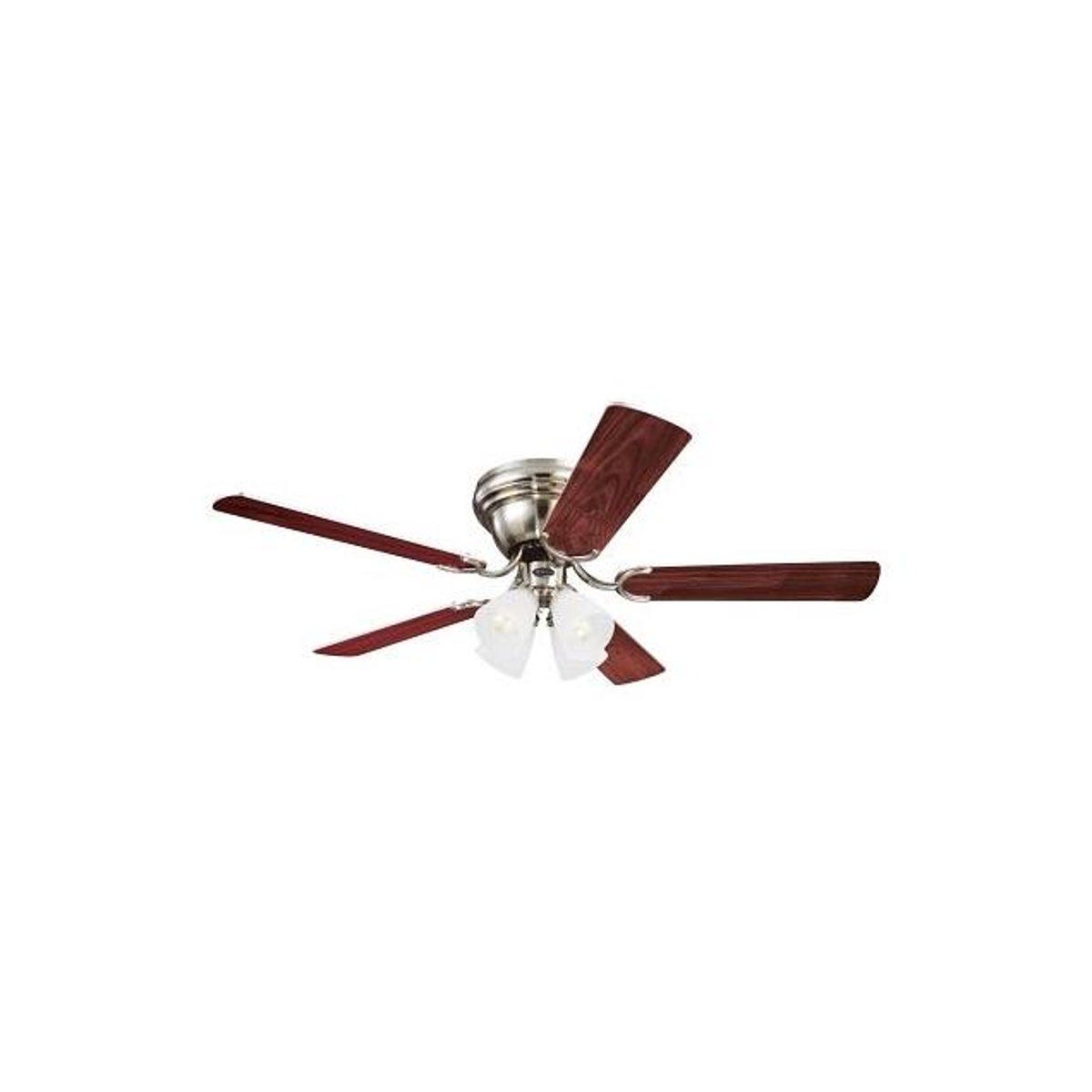 Westinghouse Contempra IV 52 In. Brushed Nickel Ceiling Fan with Light Kit