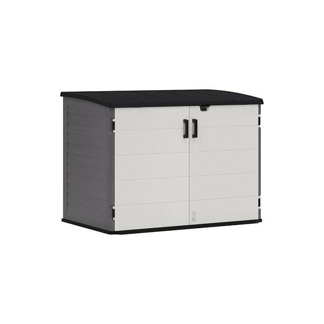 Suncast Horizontal Resin Stow-Away Storage Shed, Peppercorn Color, 70 Cu. Ft. Suncast Horizontal Resin Stow-Away Storage Shed, Peppercorn Color, 70 Cu. Ft.