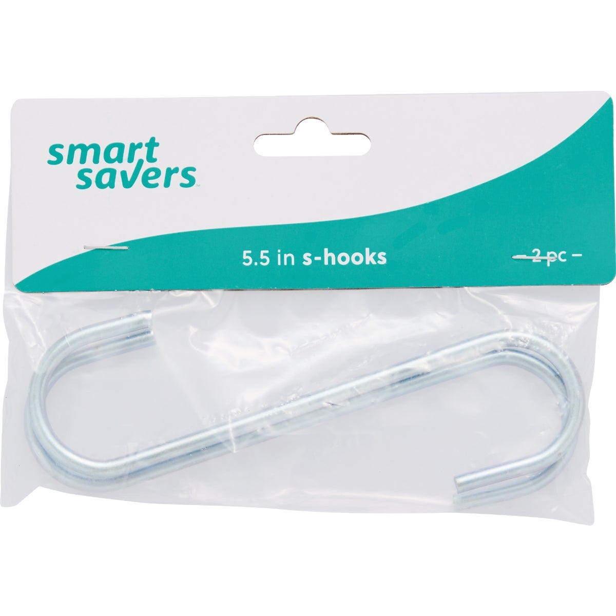 Smart Savers 5-1/2 In. Zinc Open S Hook (2-Pack)