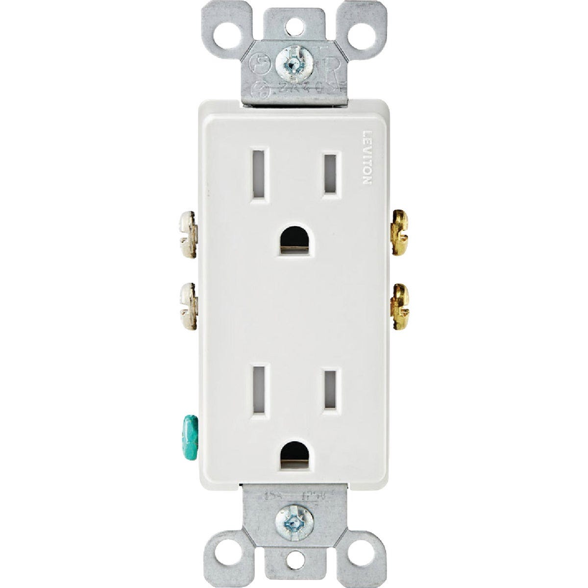 Leviton Decora 15A White Tamper Resistant 5-15R Duplex Outlet (10-Pack) - photo 5