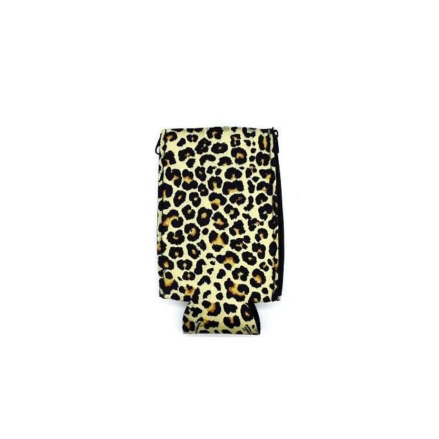 ZipSip Leopard Magnetic BipSip Can Koozie