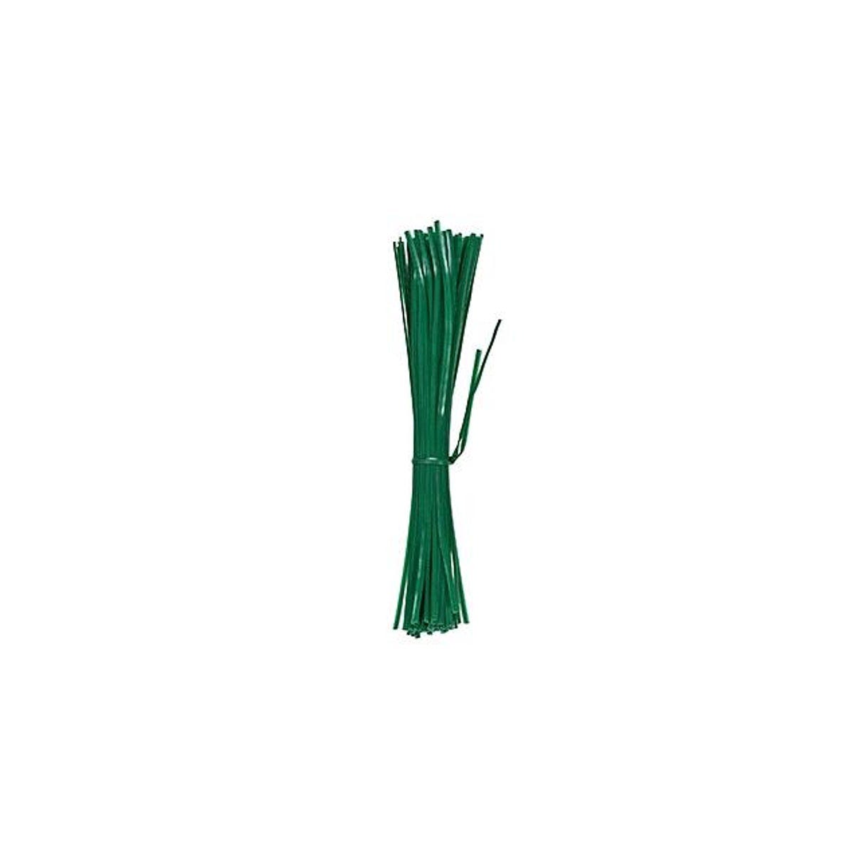100-Pack 8 In. Plastic-Coated Plant Wire Ties 100-Pack 8 In. Plastic-Coated Plant Wire Ties