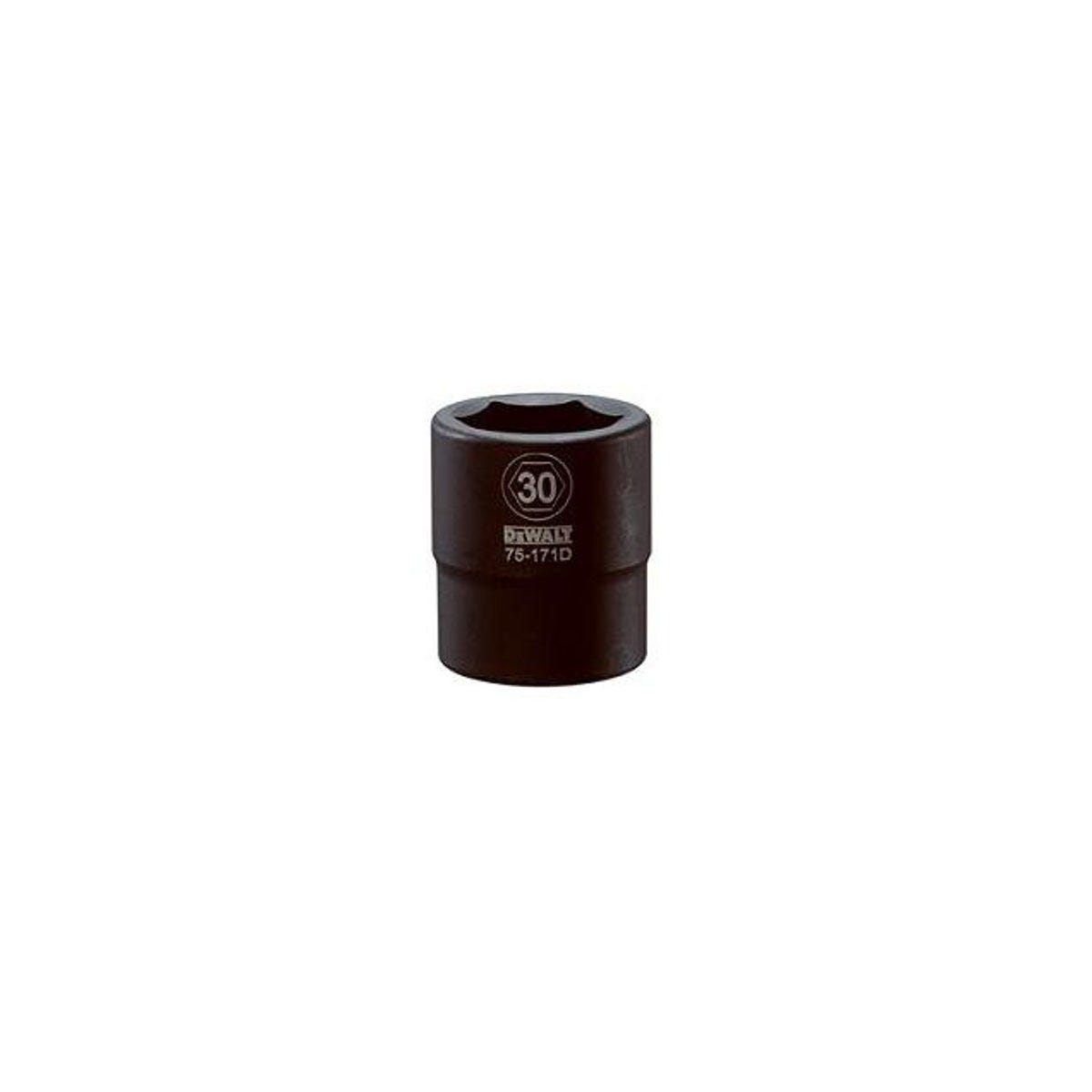 DEWALT 3/4 In. Drive 30mm 6-Point Shallow Metric Impact Socket