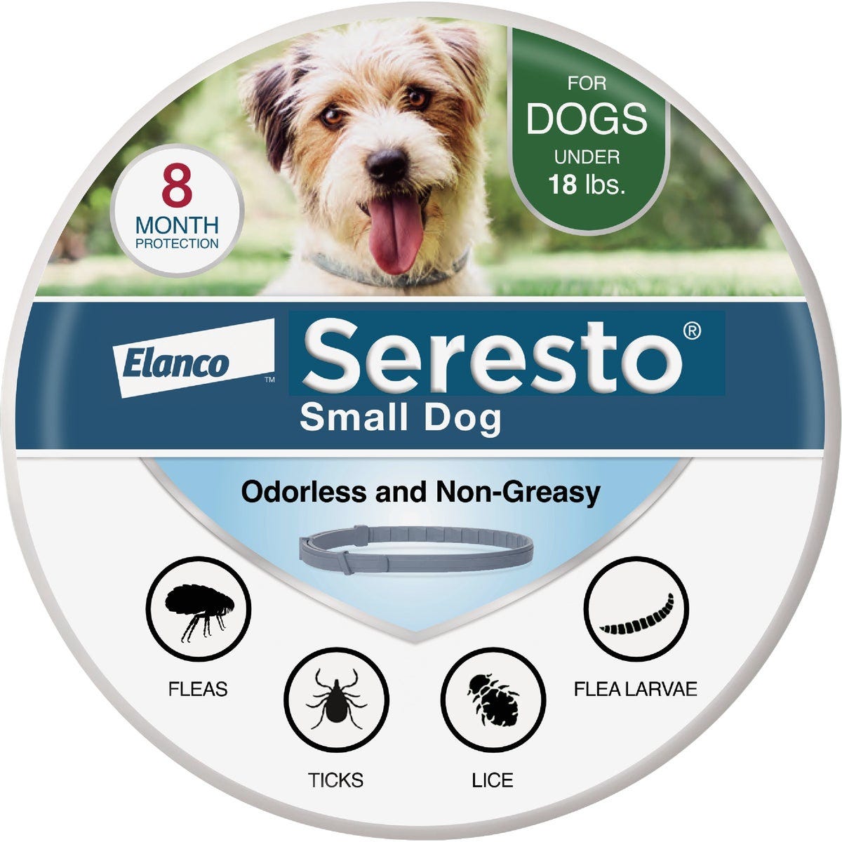 Seresto 8 Month Flea & Tick Collar for Dogs Up to 18 Lb. Seresto 8 Month Flea & Tick Collar for Dogs Up to 18 Lb.