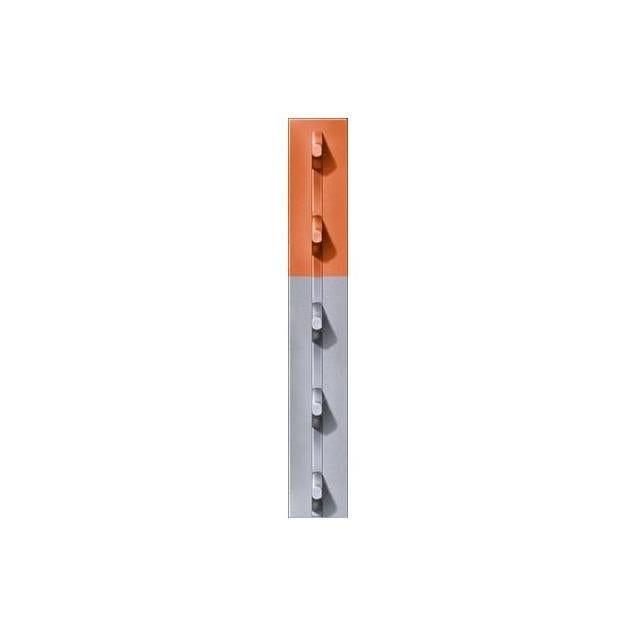Chicago Heights 5 Ft. x 1-1/3 In. Gray Steel Studded T-Post