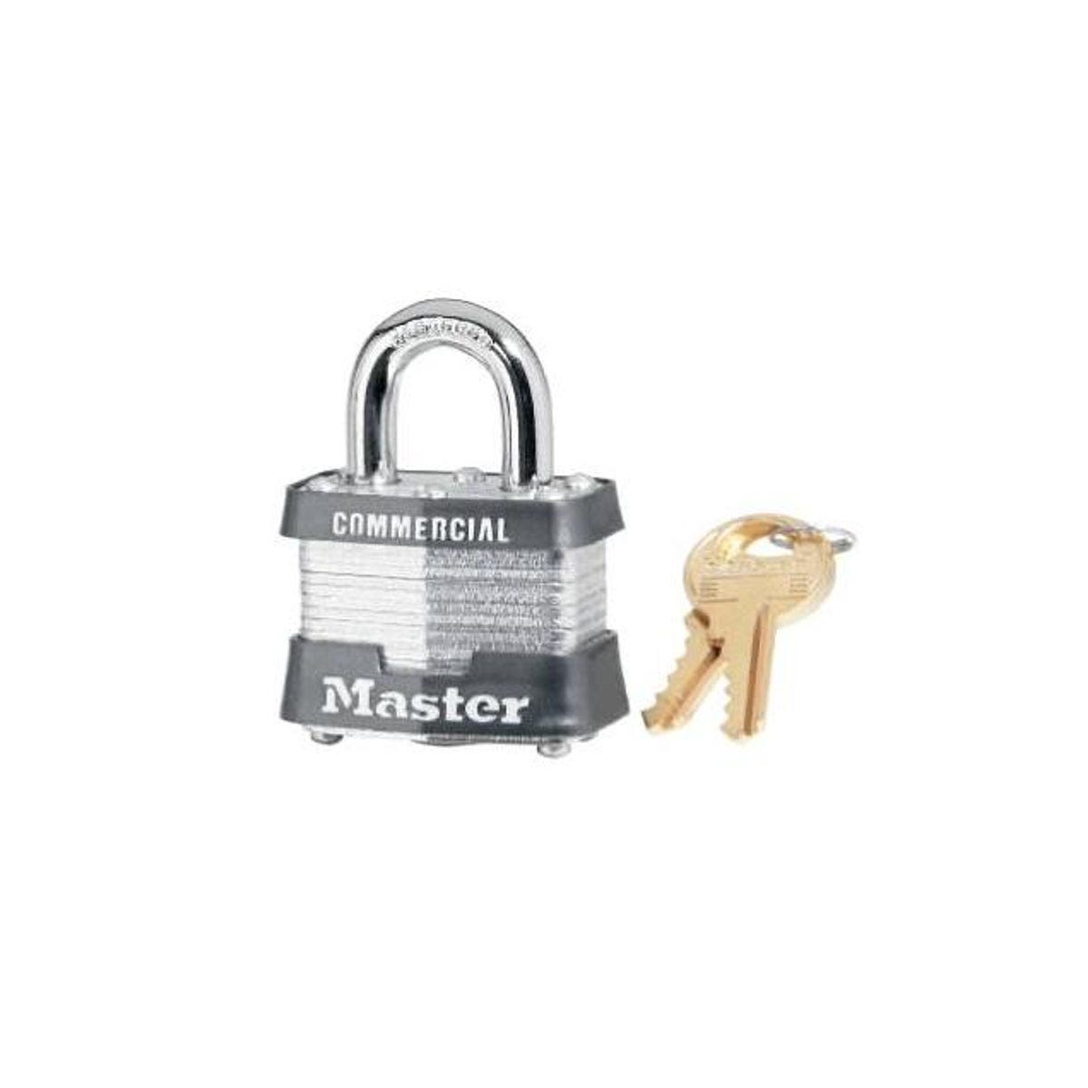 Master Lock 1-9/16 In. Laminated Steel 4-Pin Keyed Padlock