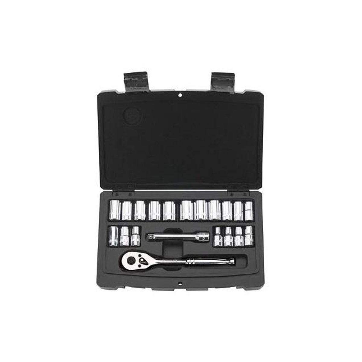 Stanley 1/4 In. Drive SAE Socket Mechanic Set (20-Piece)