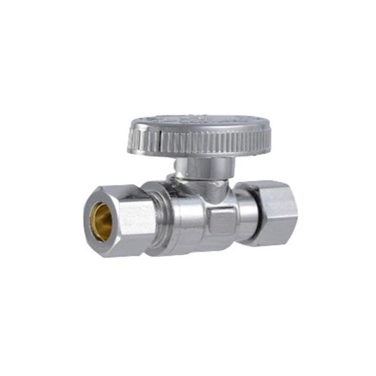 SharkBite 3/8 In. x 3/8 In. Brass Ball Straight Valve