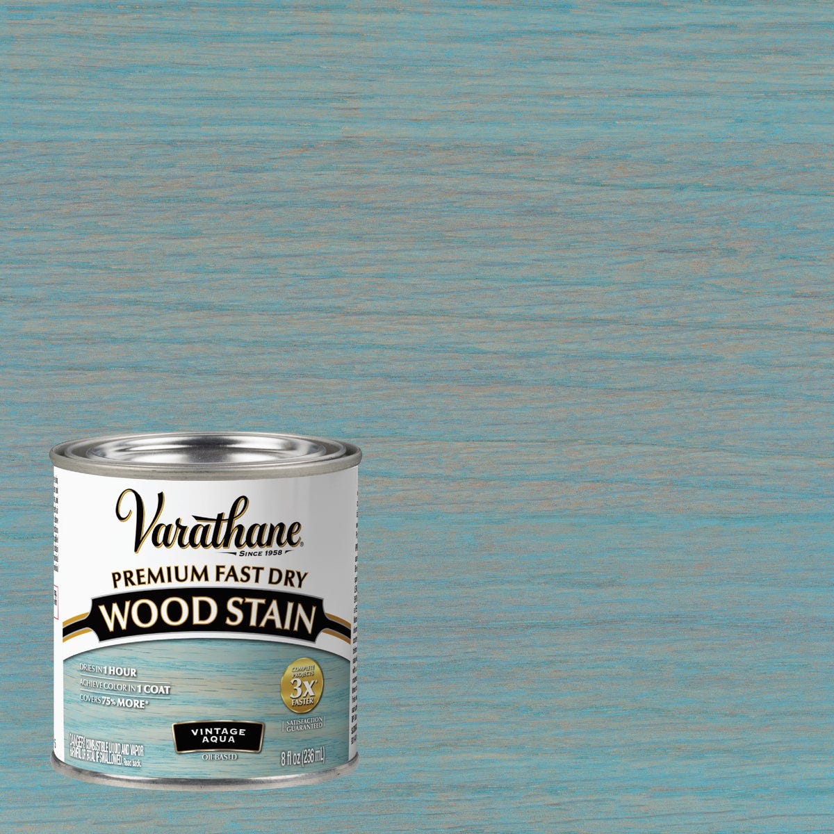 Varathane Vintage Aqua Premium Fast Dry Interior Wood Stain, 1/2 Pt. Varathane Vintage Aqua Premium Fast Dry Interior Wood Stain, 1/2 Pt.