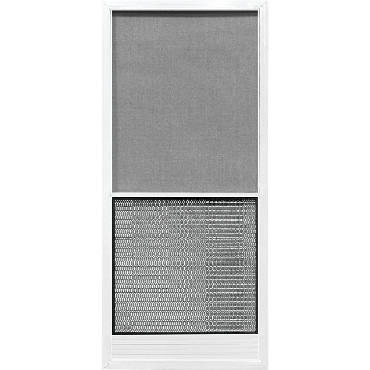 Precision Screen Capri 32 In. W x 80 In. H x 7/8 In. Thick White Steel Screen Door Precision Screen Capri 32 In. W x 80 In. H x 7/8 In. Thick White Steel Screen Door