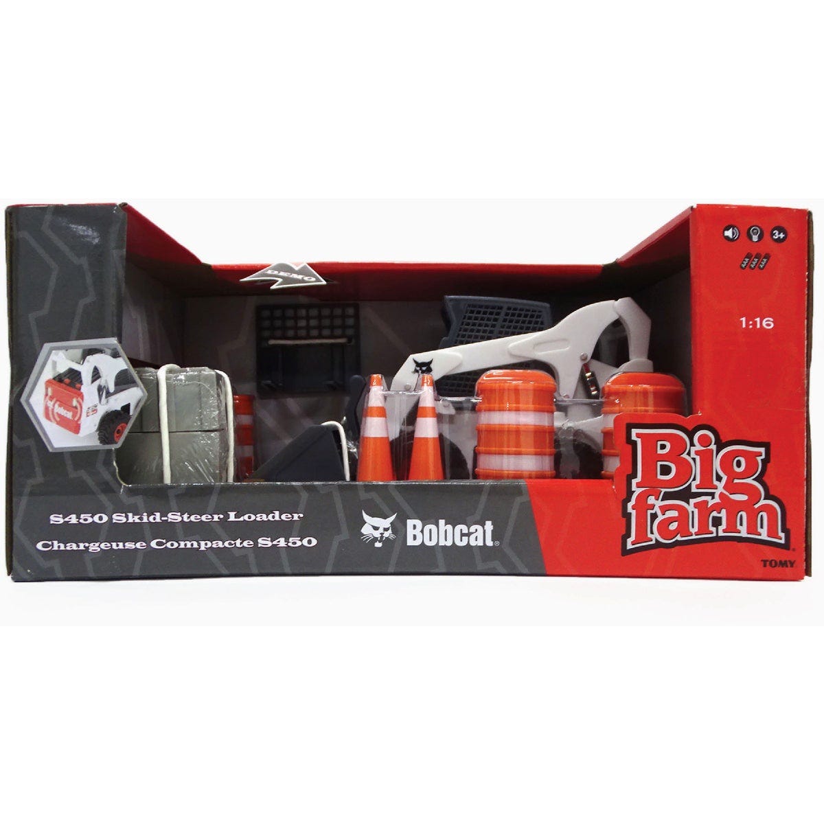 BOBCAT S450 Big Farm 1:16 Skid Steer Loader Set - photo 3