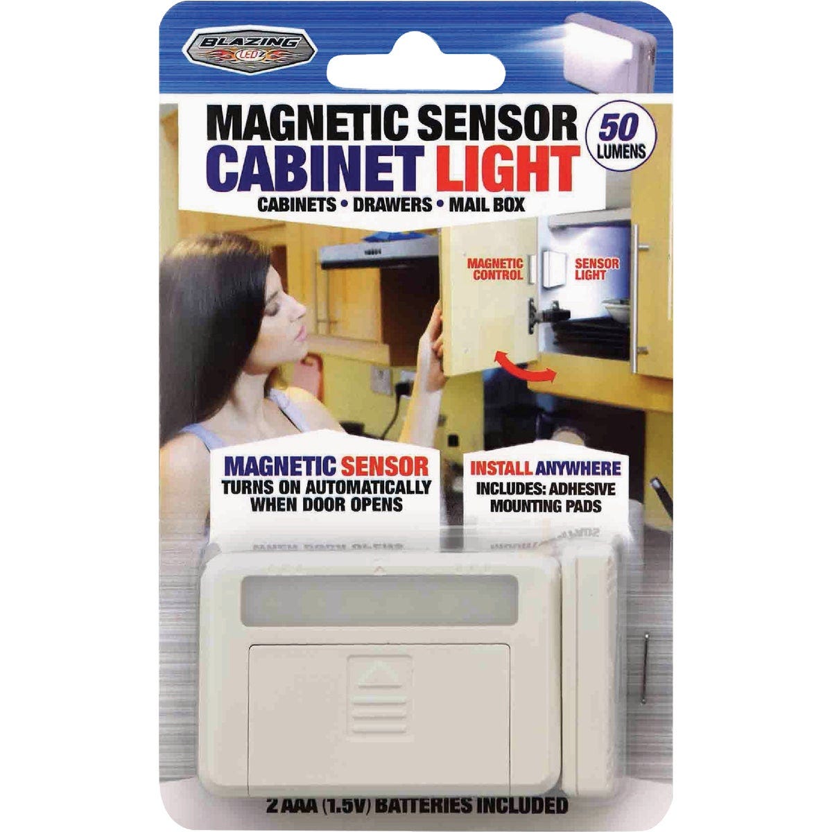 Blazing LEDz Magnetic Sensor LED Battery Operated Cabinet Light - photo 2 Blazing LEDz Magnetic Sensor LED Battery Operated Cabinet Light - photo 2