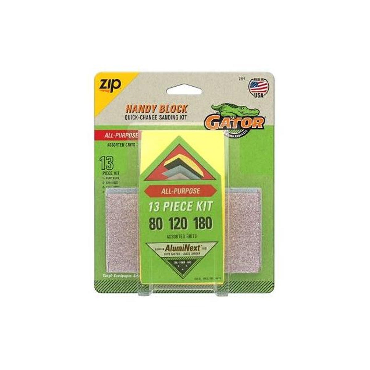 Gator Grit Zip Hook & Loop Hand Sanding Block Kit (13-Piece) Gator Grit Zip Hook & Loop Hand Sanding Block Kit (13-Piece)