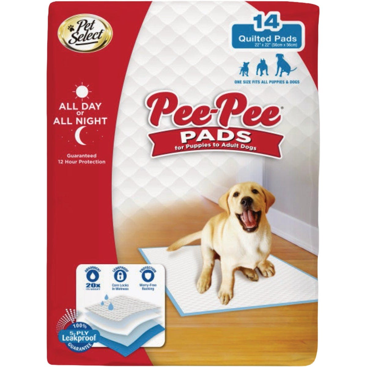 Four Paws Pet Select 22 In. x 22 In. Pee Pee Pads (14-Pack) Four Paws Pet Select 22 In. x 22 In. Pee Pee Pads (14-Pack)