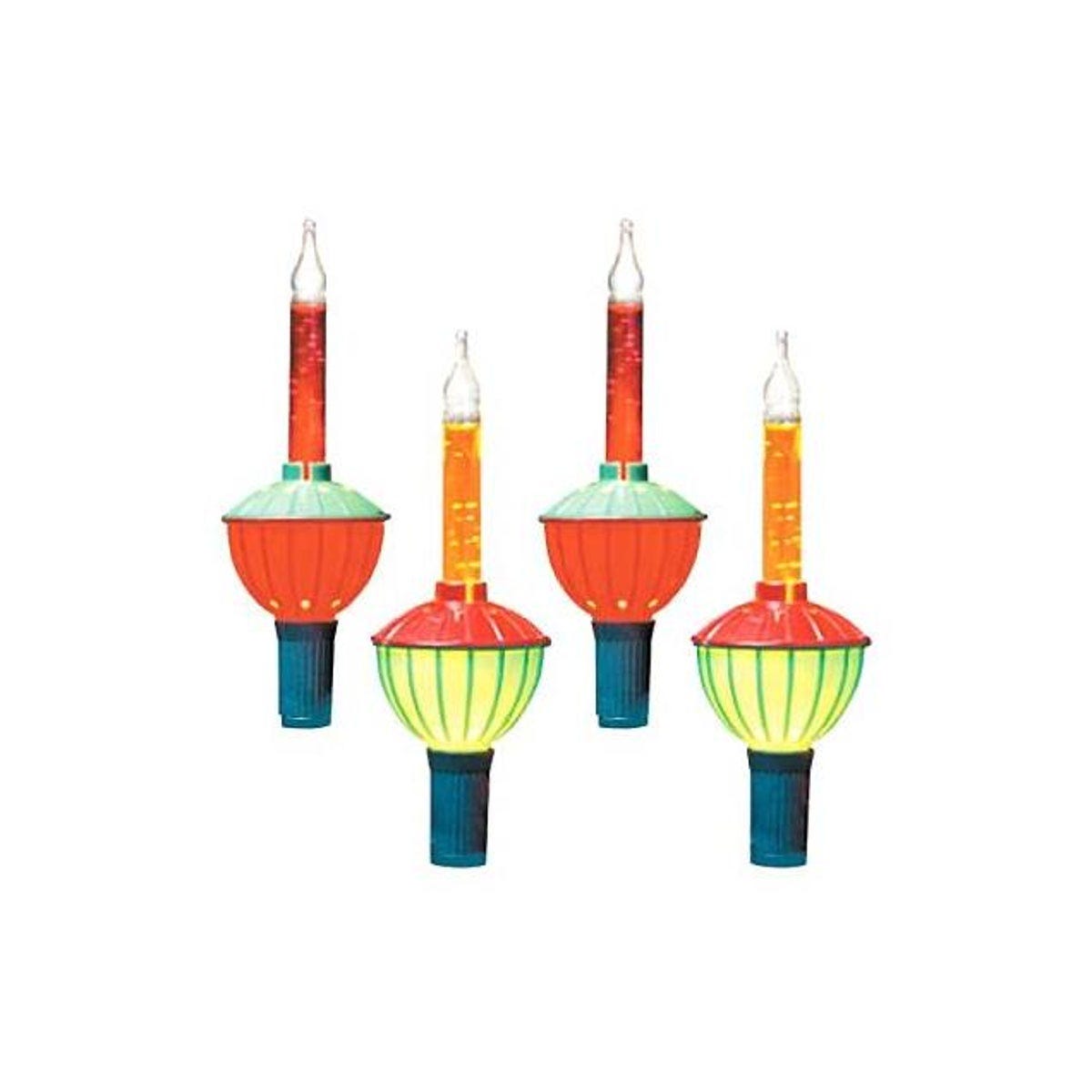 Sylvania Warm White 7-Bulb Christmas Bubble Light Set