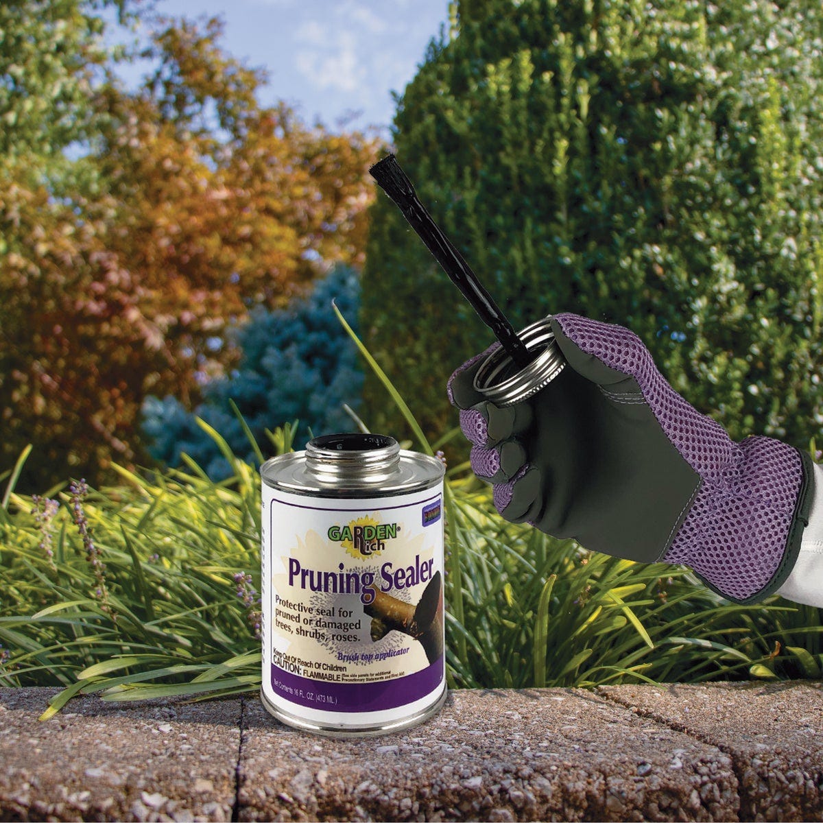 Bonide 16 Oz. Garden Rich Pruning Sealer with Brush Top Applicator - photo 3
