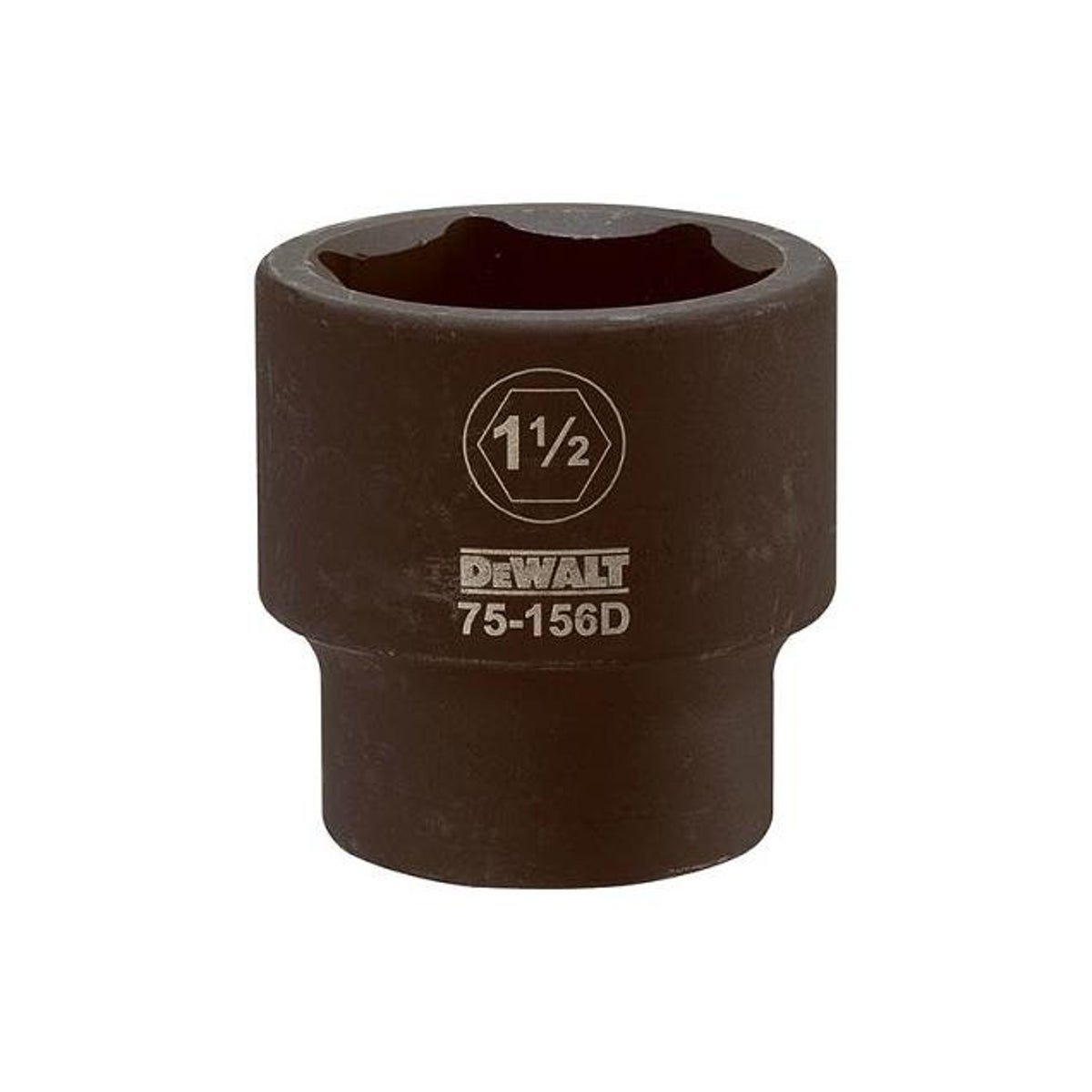 DEWALT 3/4 In. Drive 1-1/2 In. 6-Point Shallow Standard Impact Socket