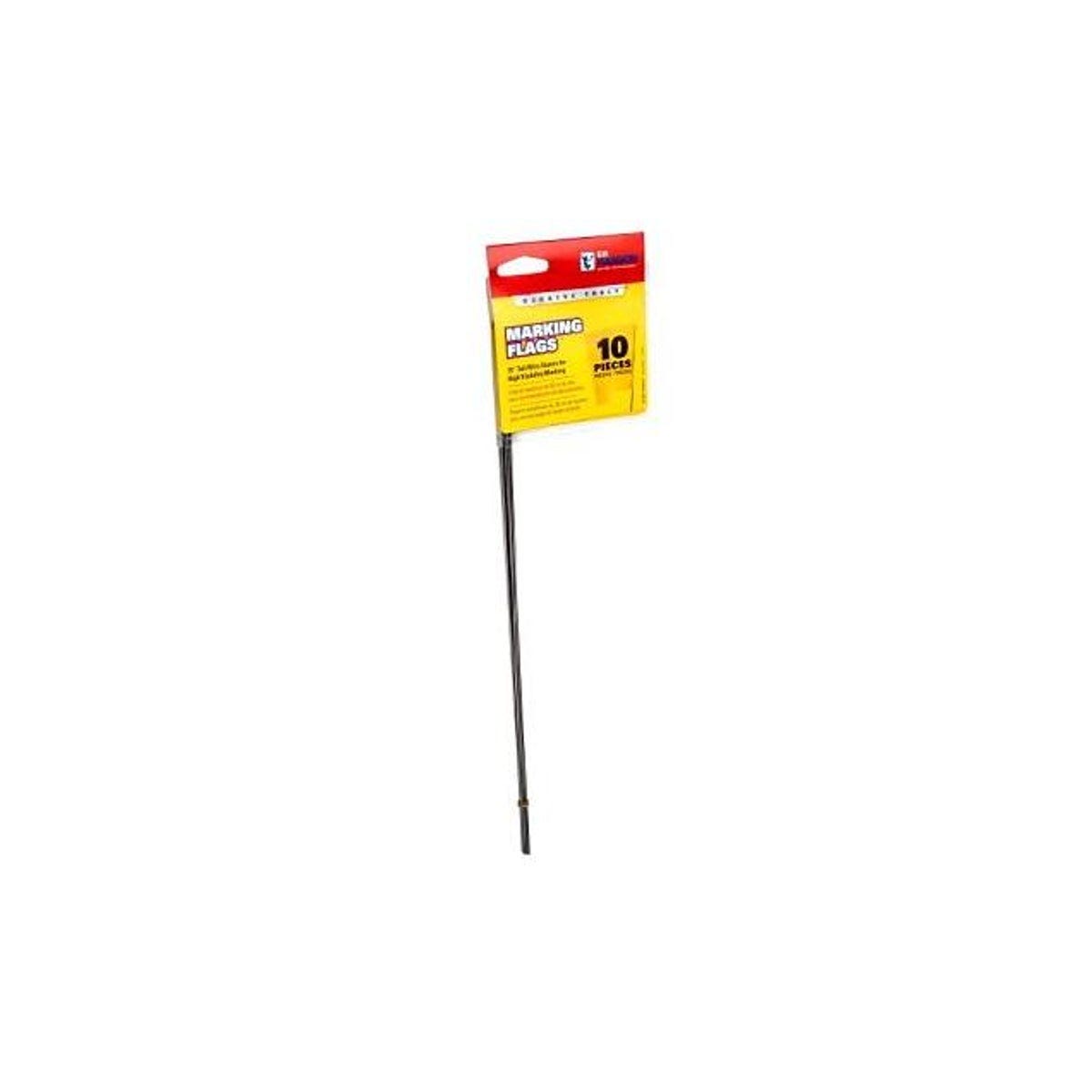 C.H. Hanson 15 In. Stake Yellow Marking Stake Flag (10-Pack)