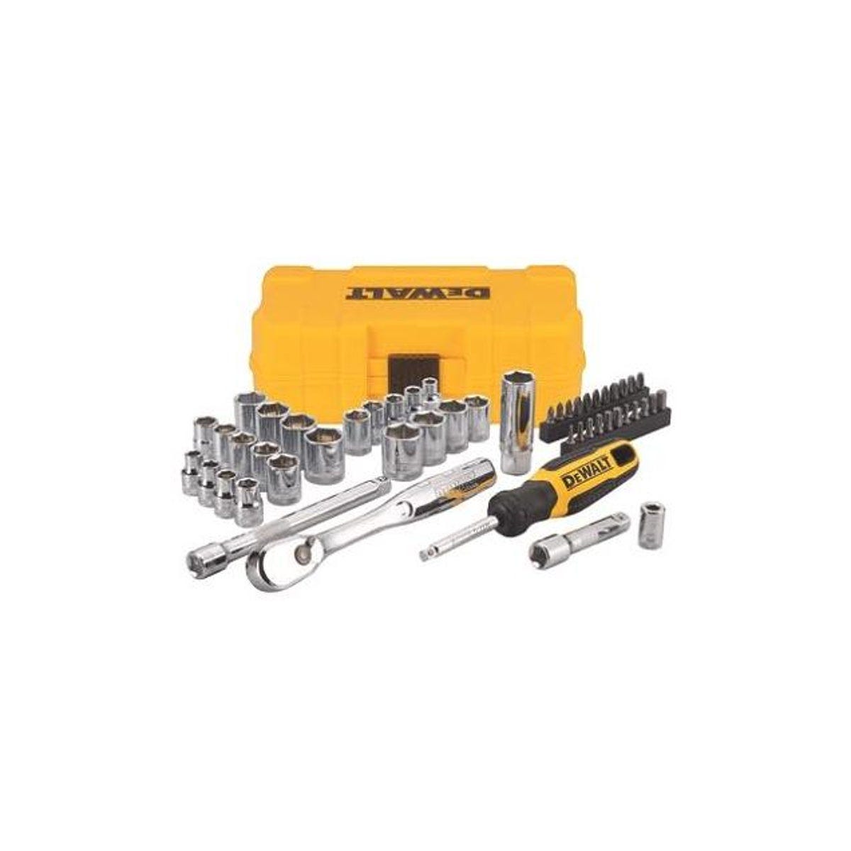 DeWalt SAE & Metric Mechanics Tool & Socket Set (50-Piece)