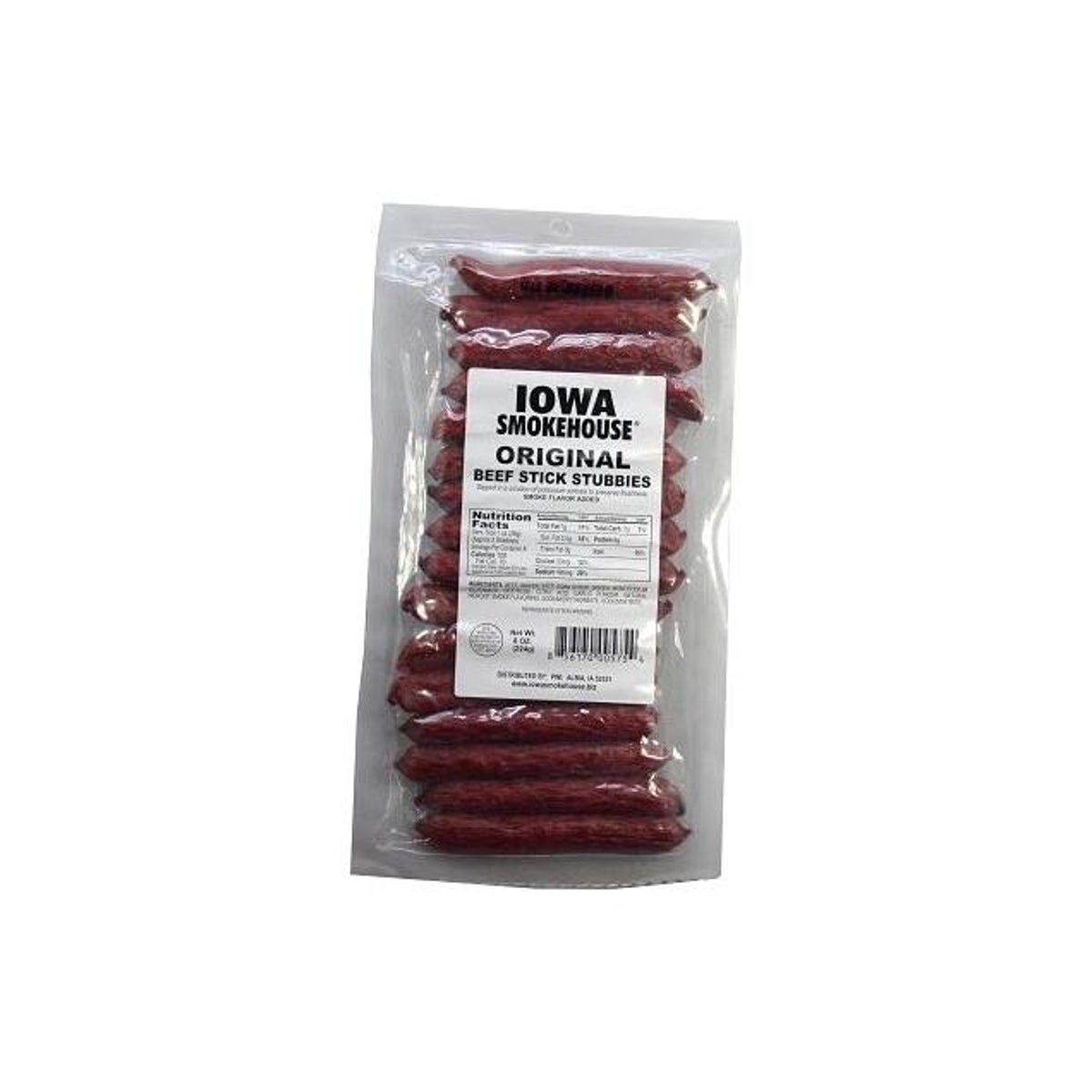 Iowa Smokehouse 8 Oz. Original Beef Stick Stubbies