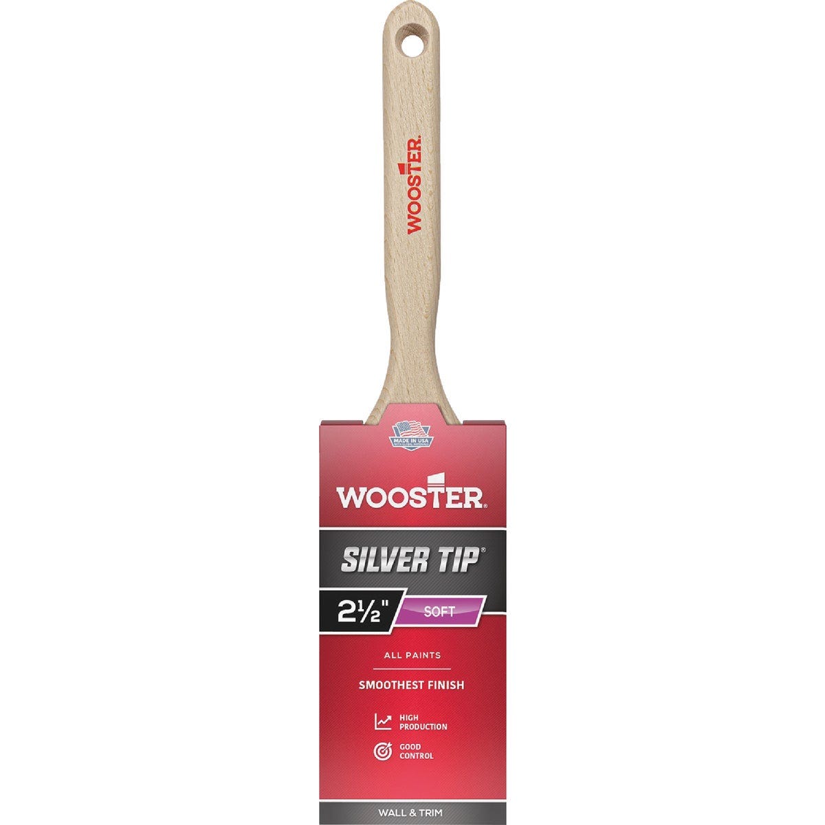 Wooster SILVER TIP 2-1/2 In. Chisel Trim Flat Sash Paint Brush Wooster SILVER TIP 2-1/2 In. Chisel Trim Flat Sash Paint Brush
