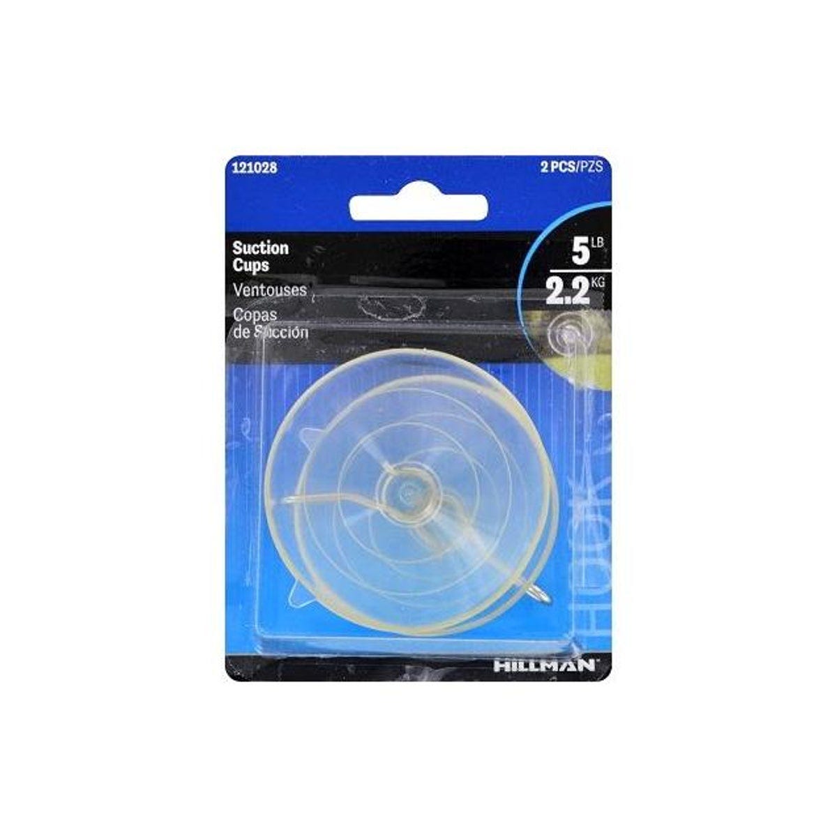 Hillman Large Clear Suction Cup & Hanger (2-Pack)