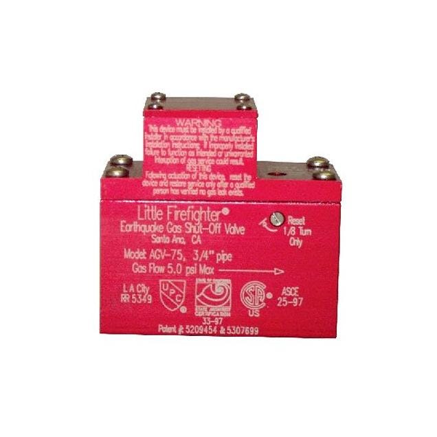 Watts Little Firefighter 3/4 In. Earthquake Gas Shut Off Valve