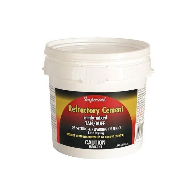 Imperial 64 Oz. Tan Sodium Silicate Firebrick Refractory Cement