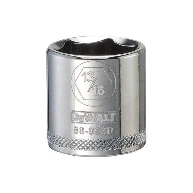 DeWalt 3/8 In. Drive 13/16 In. 6-Point Shallow Standard Socket