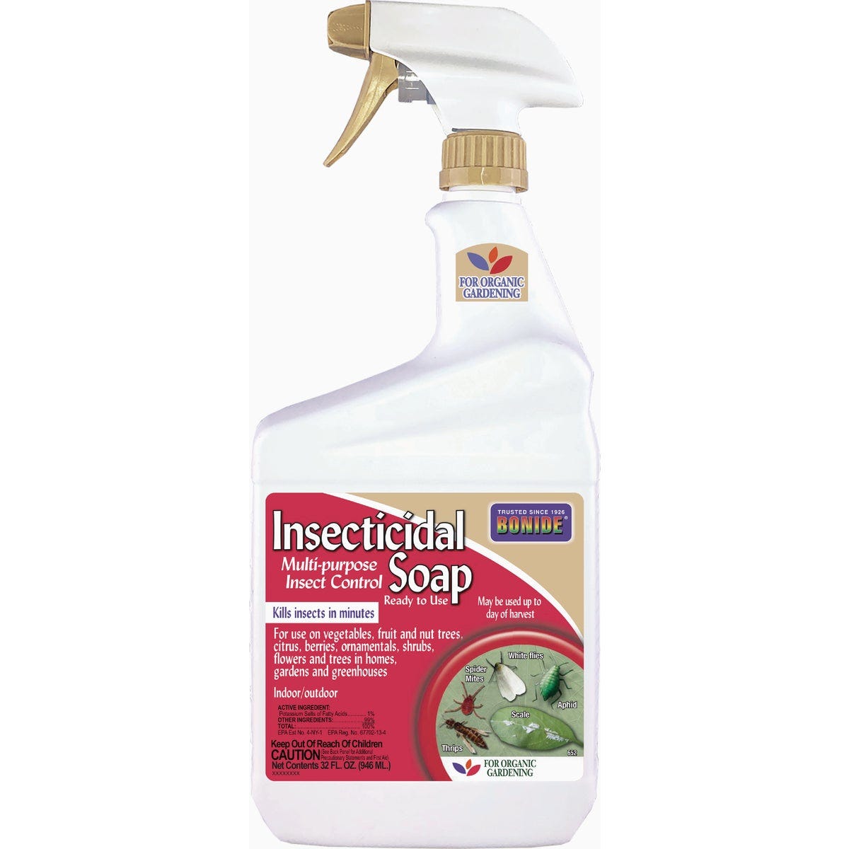Bonide 1 Qt. Ready To Use Trigger Spray Insecticidal Soap Bonide 1 Qt. Ready To Use Trigger Spray Insecticidal Soap