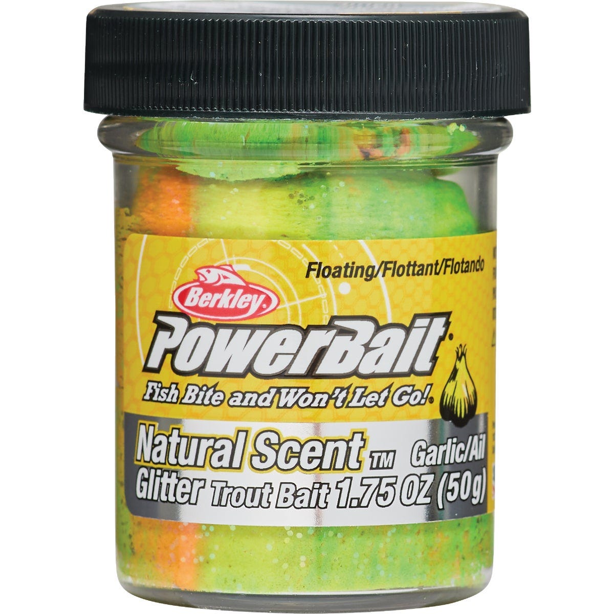 Berkley PowerBait Rainbow Natural Glitter Trout Bait Garlic