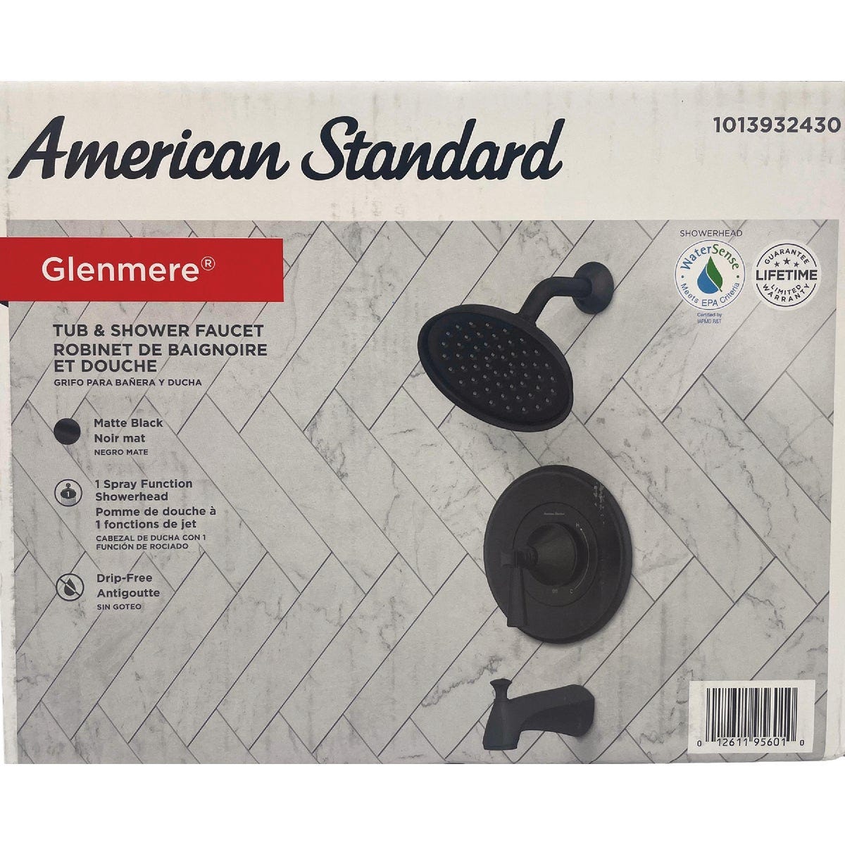 American Standard Glenmere Matte Black Single-Handle Lever Tub & Shower Faucet - photo 4 American Standard Glenmere Matte Black Single-Handle Lever Tub & Shower Faucet - photo 4