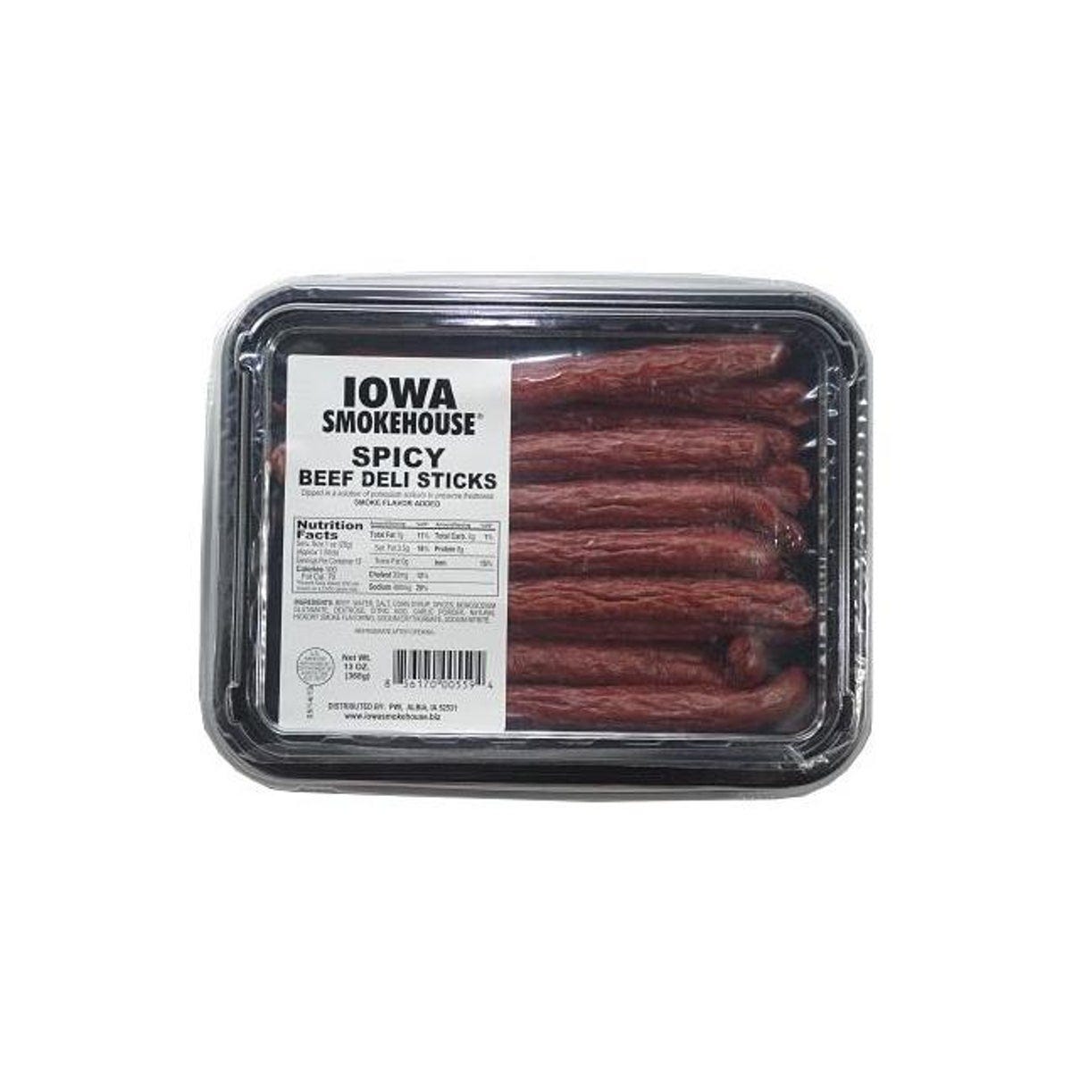 Iowa Smokehouse 13 Oz. Spicy Beef Deli Sticks
