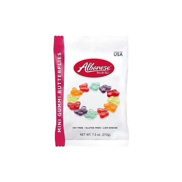 Albanese 7.5 Oz. Assorted Bite Size Mini Gummi Butterflies Albanese 7.5 Oz. Assorted Bite Size Mini Gummi Butterflies