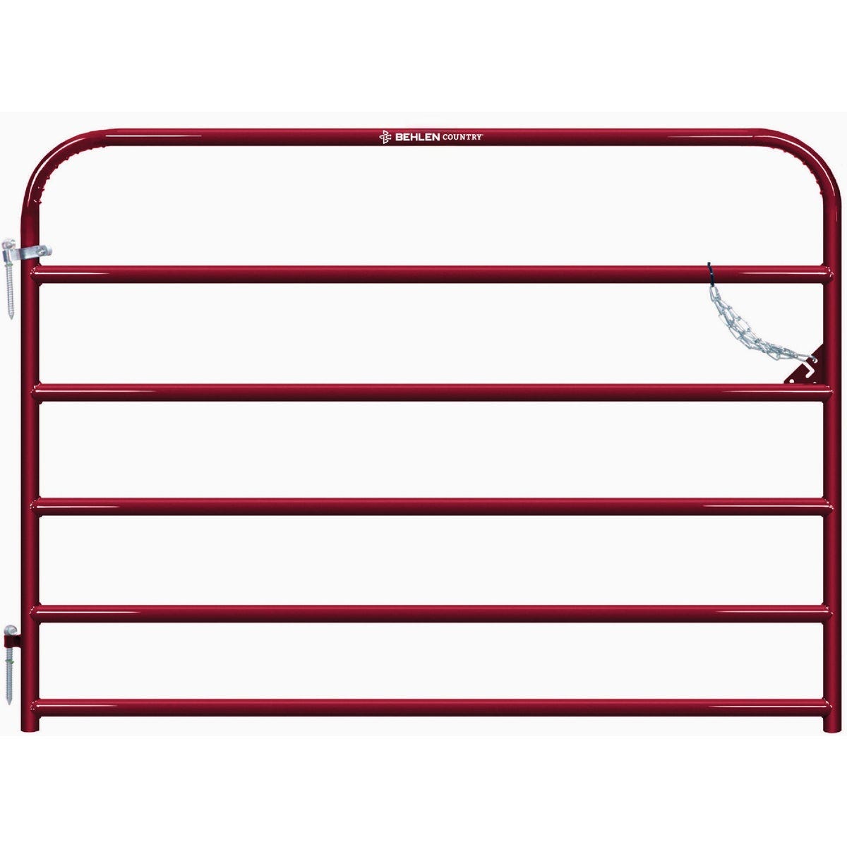 Behlen Country Heritage 6 Ft. Red Round Corner Gate