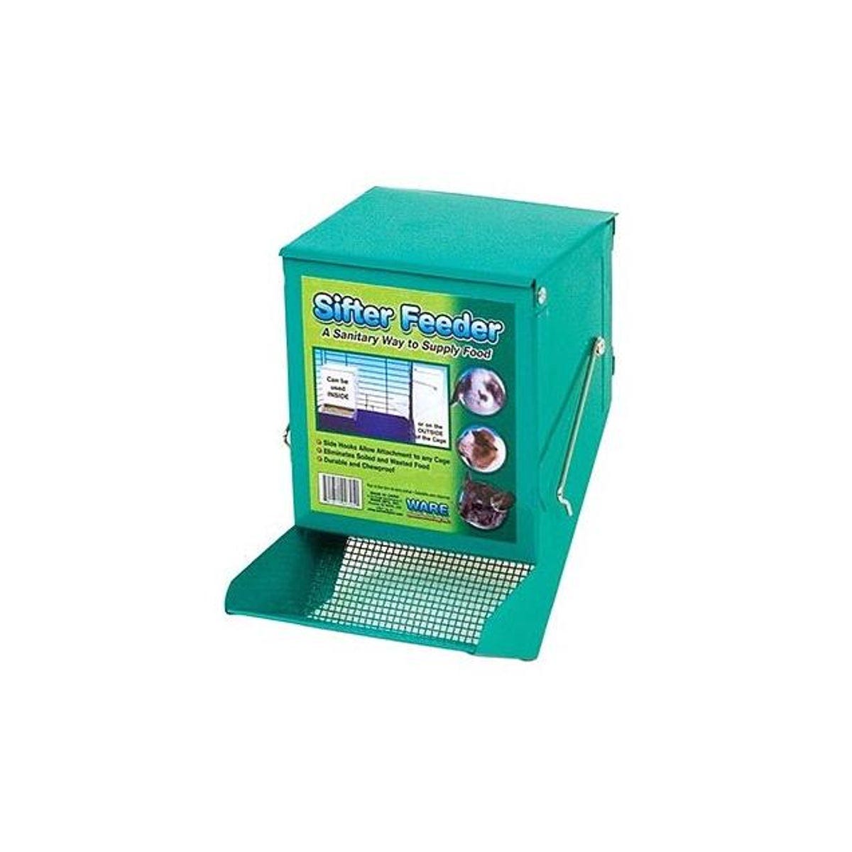 critterWARE Animal Feeder, Metal Chew-Proof Sifter, 5 In.