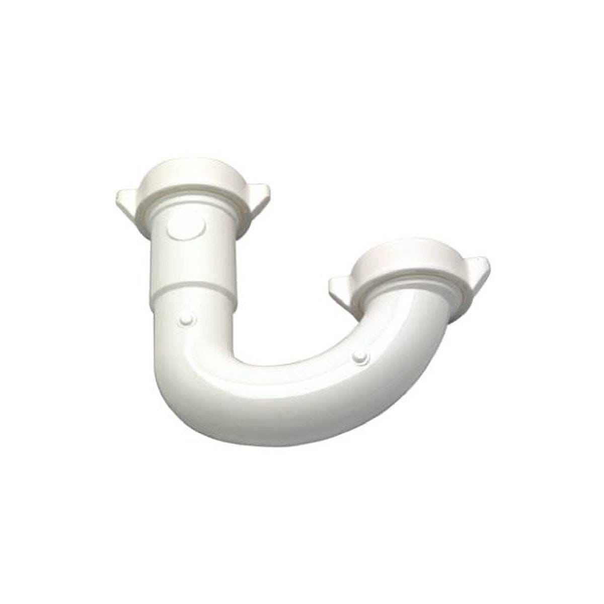 1-1/4 In. White Plastic Tube Slip Joint Lavatory Drain J Bend 1-1/4 In. White Plastic Tube Slip Joint Lavatory Drain J Bend