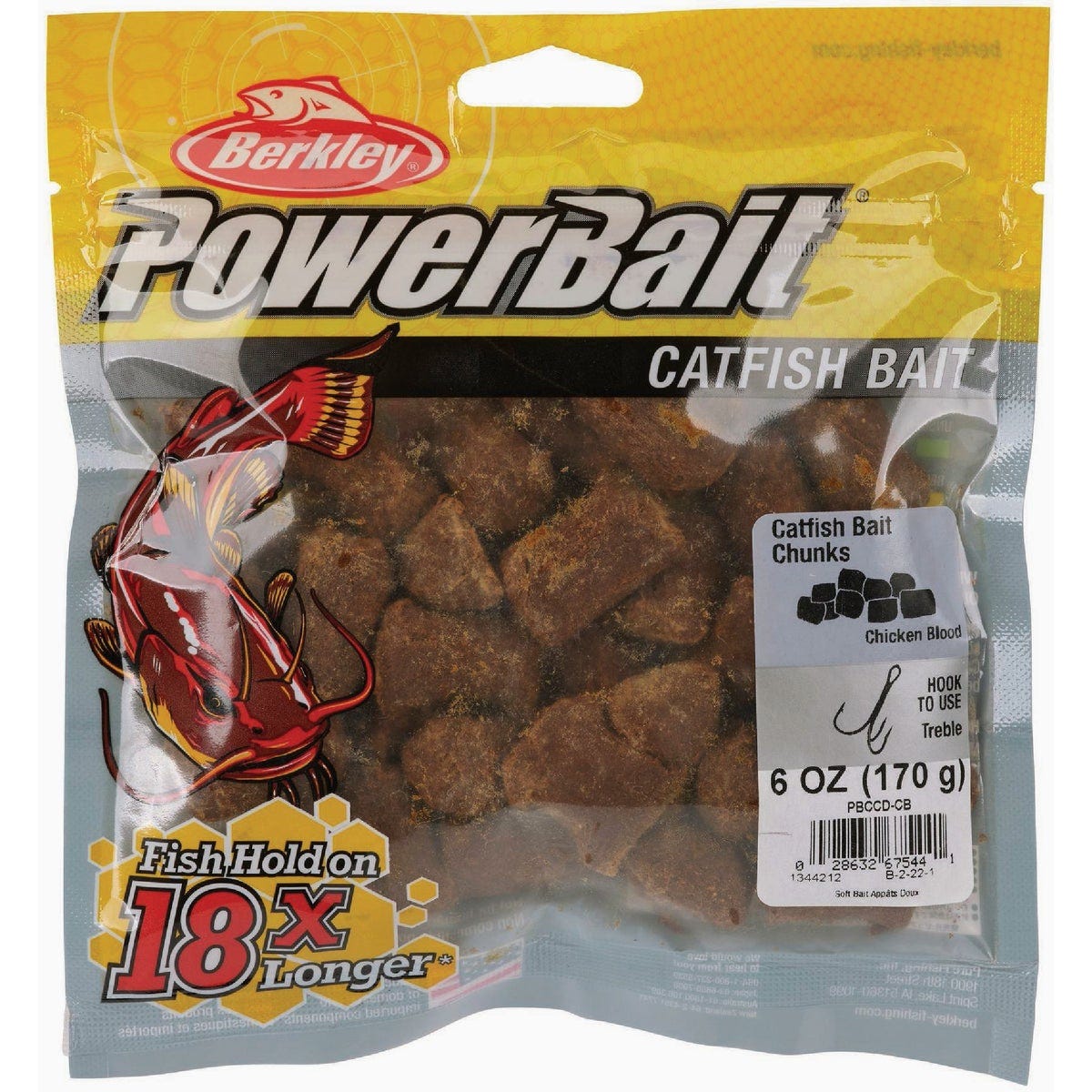 Berkley PowerBait Dark Brown Catfish Bait Chunks