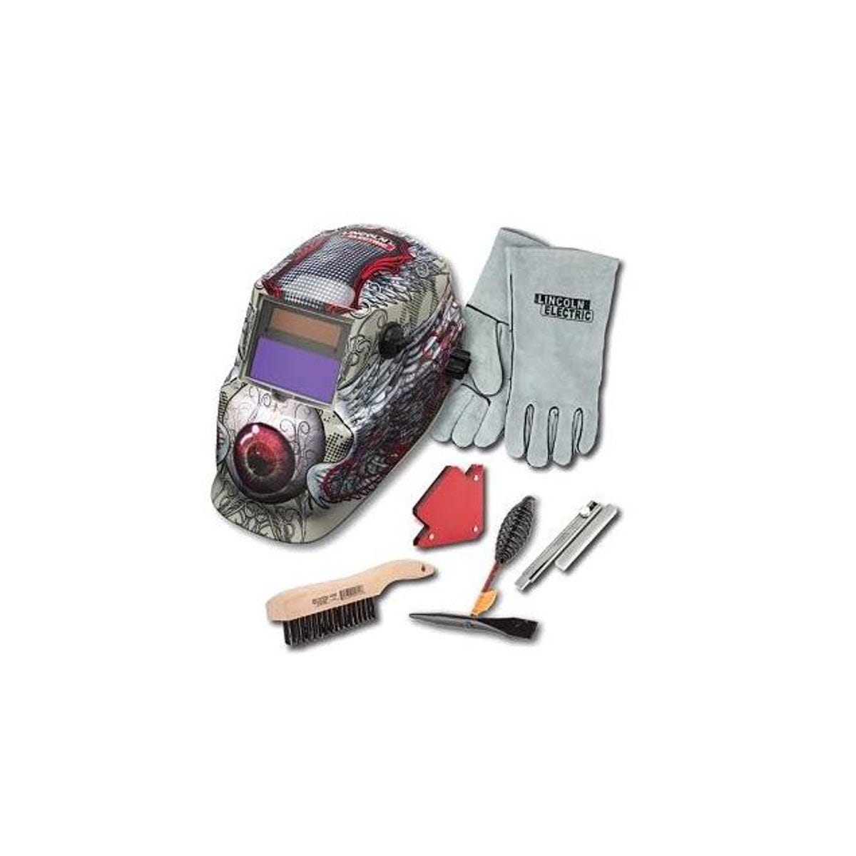 Lincoln Electric Bloodshot Eyeball ADF Welding Helmet & Accessories Kit Lincoln Electric Bloodshot Eyeball ADF Welding Helmet & Accessories Kit