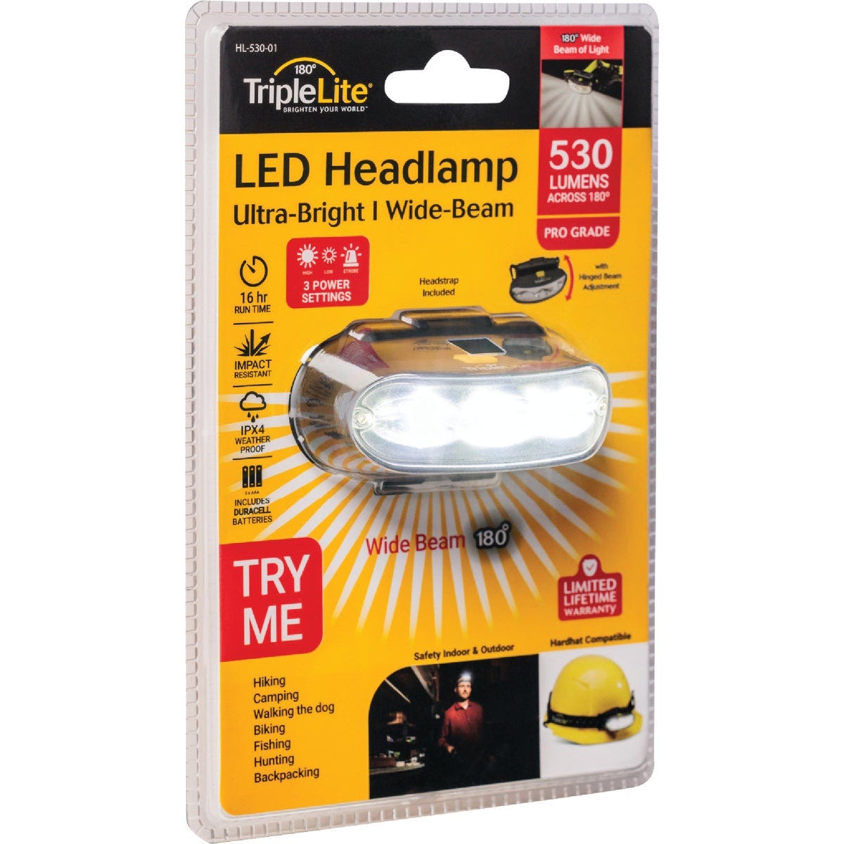 TripleLite 530 Lm. 180 Deg LED Headlamp TripleLite 530 Lm. 180 Deg LED Headlamp