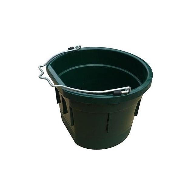 Master Rancher 8 Qt. Dark Green Resin Flat Sided Utility Bucket