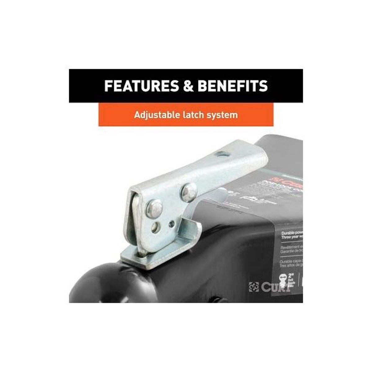 Curt Black A-Frame Trailer Coupler, 2 In. Hitch Ball, 5,000 Lb. Strength - photo 2 Curt Black A-Frame Trailer Coupler, 2 In. Hitch Ball, 5,000 Lb. Strength - photo 2