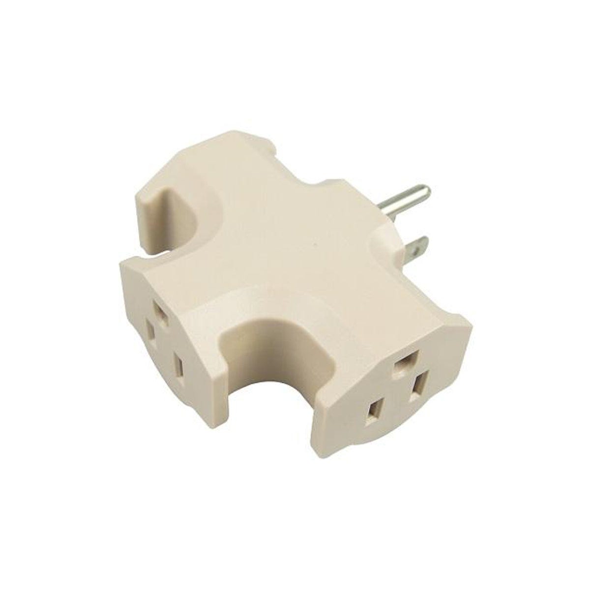 Master Electrician 3-Outlets Beige Heavy-Duty Adapter Master Electrician 3-Outlets Beige Heavy-Duty Adapter